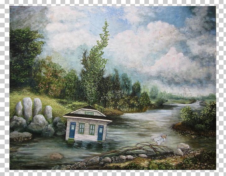 Watercolor Painting River Bayou Landscape PNG, Clipart, Art, Artwork, Bank, Bayou, Fluvial Landforms Of Streams Free PNG Download