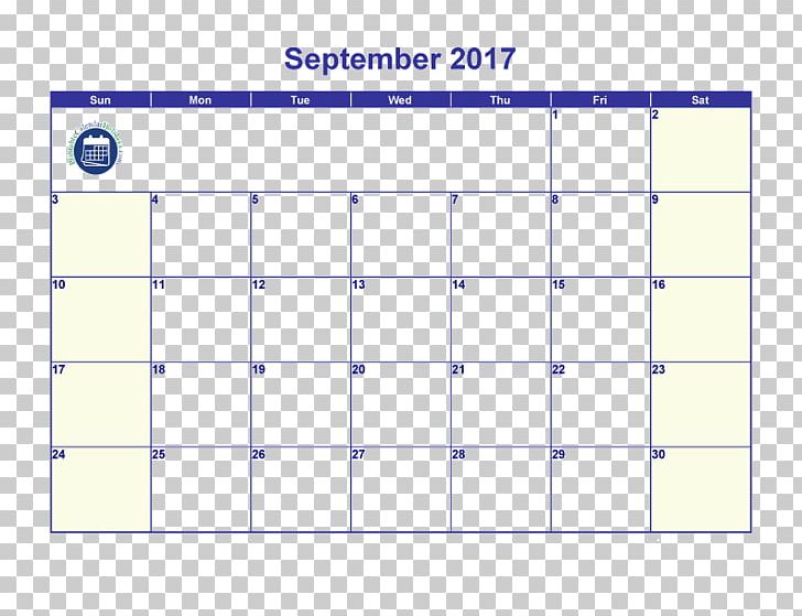 Calendar Template 0 Microsoft Word September PNG, Clipart, 2016, 2017, 2018, Angle, Area Free PNG Download