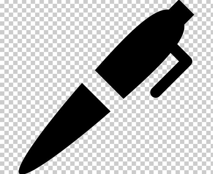 Paper Pen Computer Icons PNG, Clipart, Angle, Ballpoint Pen, Black, Black And White, Cold Weapon Free PNG Download