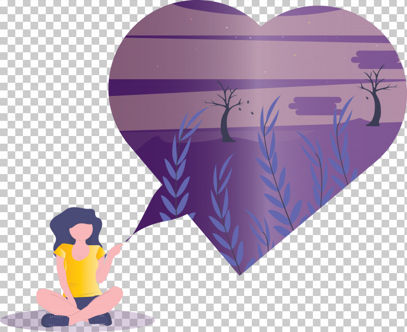 Purple Violet Heart Cartoon PNG, Clipart, Abstract, Cartoon, Girl, Heart, Purple Free PNG Download