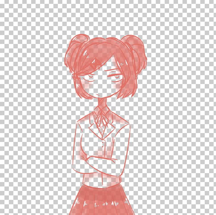 Sketch Illustration Doki Doki Literature Club! Nose PNG, Clipart, Anime, Arm, Beauty, Bitch, Black Hair Free PNG Download