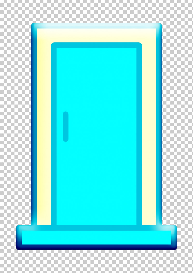Interiors Icon Door Icon PNG, Clipart, Door Icon, Interiors Icon, Rectangle, Turquoise Free PNG Download