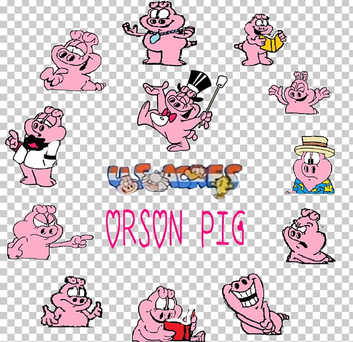 Domestic Pig U.S. Acres Garfield PNG, Clipart, Animal Figure, Area, Art, Cartoon, Collage Free PNG Download