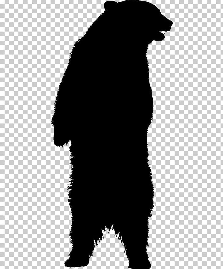 black bear silhouette pattern