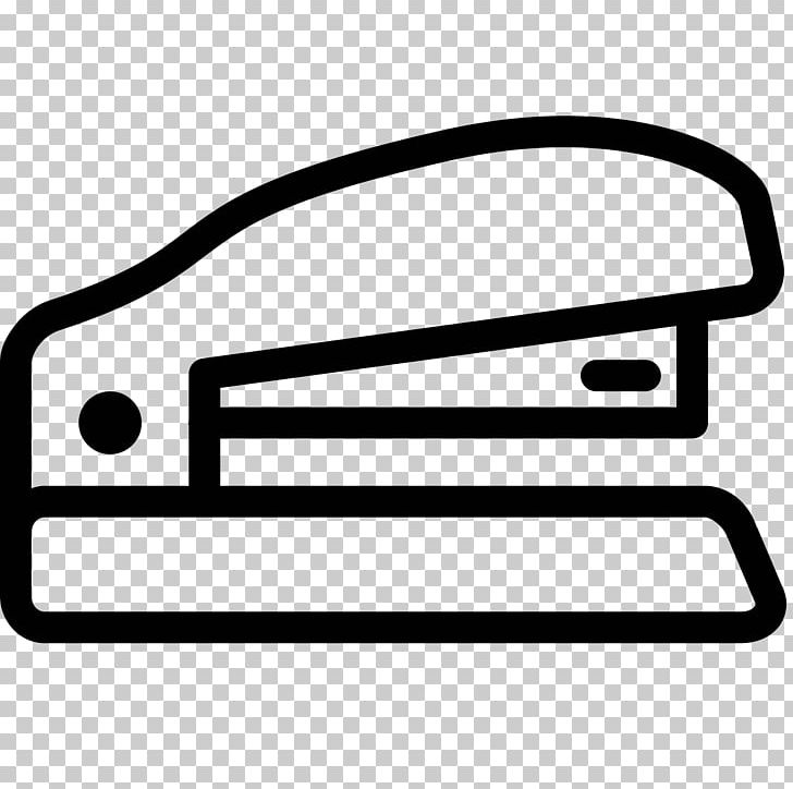 Stapler Office Supplies Paper Computer Icons PNG, Clipart, Angle, Area, Black And White, Computer Icons, Line Free PNG Download