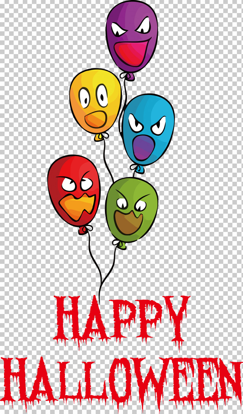 Happy Halloween PNG, Clipart, Balloon, Biology, Cartoon, Emoticon, Geometry Free PNG Download
