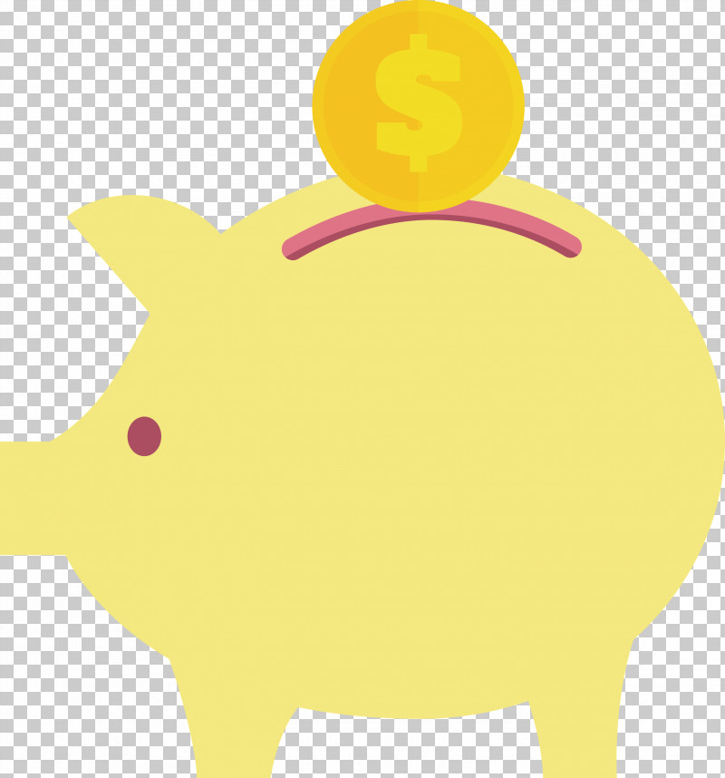 Tax Elements PNG, Clipart, Piggy Bank, Snout, Tax Elements, Yellow Free PNG Download