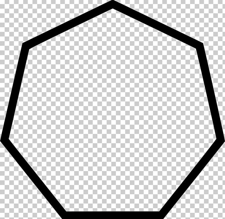 Heptagon Octagon Number Pentagon Shape PNG, Clipart, Angle, Area, Black, Black And White, Circle Free PNG Download