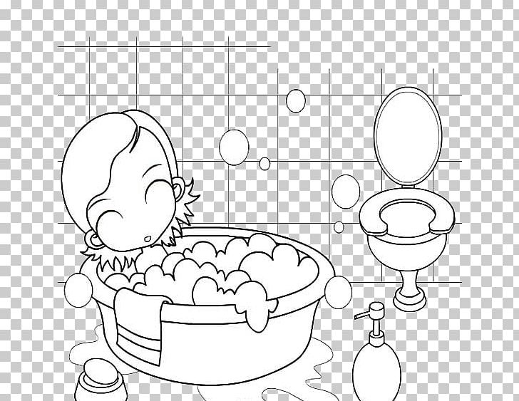 Coloring For Your Kids Bathing Bathroom Child Drawing PNG, Clipart, Angle, Bathe, Bathroom Cabinet, Bathroom Kid, Child Free PNG Download