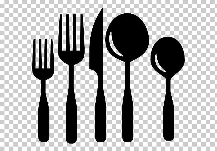 Fork Knife Spoon Kitchen Utensil Cutlery PNG, Clipart, Black And White, Cdr, Computer Icons, Cutlery, Eating Free PNG Download