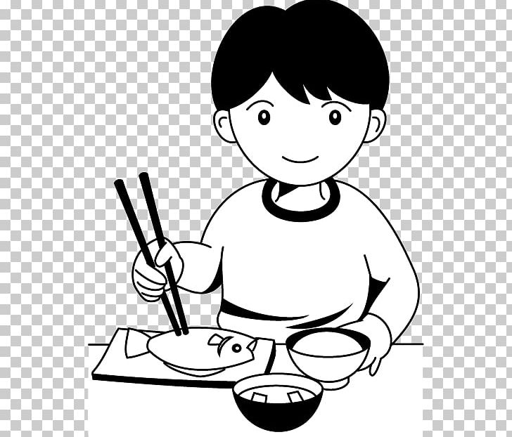 Eating Breakfast Dinner Food PNG, Clipart, Arm, Art, Black, Black And White, Boy Free PNG Download