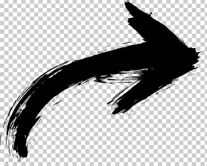 Arrow Drawing PNG, Clipart, Arrow, Beak, Black, Black And White, Brush Free PNG Download