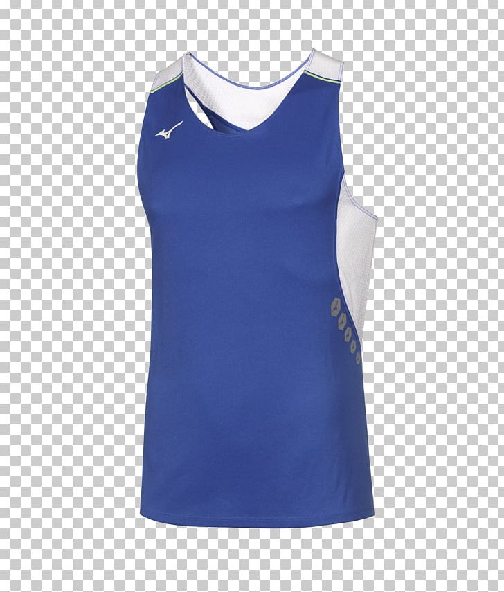 Blue T-shirt Sleeveless Shirt Clothing Mizuno Corporation PNG, Clipart, Active Shirt, Active Tank, Asics, Blouse, Blue Free PNG Download