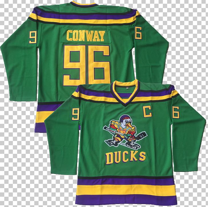 Sports Fan Jersey T-shirt The Mighty Ducks Kenny Tyler PNG, Clipart, Area, Brand, Clothing, D2 The Mighty Ducks, Green Free PNG Download