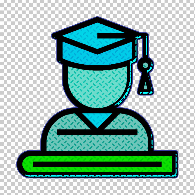 Graduate Icon Student Icon Book And Learning Icon PNG, Clipart, Book And Learning Icon, Graduate Icon, Line, Student Icon, Turquoise Free PNG Download