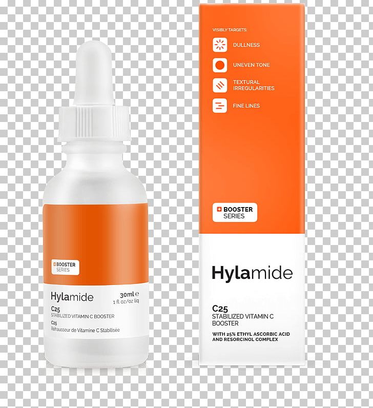 Hylamide Booster C25 Chemistry Of Ascorbic Acid Hylamide Booster Glow Vitamin C PNG, Clipart, Hylamide Finisher Ha Blur, Hyperpigmentation, Liquid, Lotion, Orange Free PNG Download