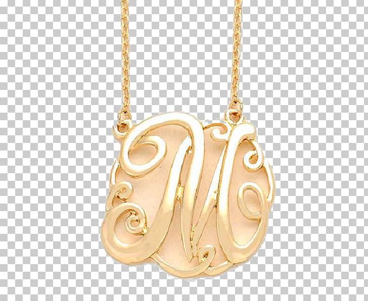 Locket Necklace Monogram Gold Jewellery PNG, Clipart, Alloy, Base Metal, Body Jewellery, Body Jewelry, Boutique Free PNG Download