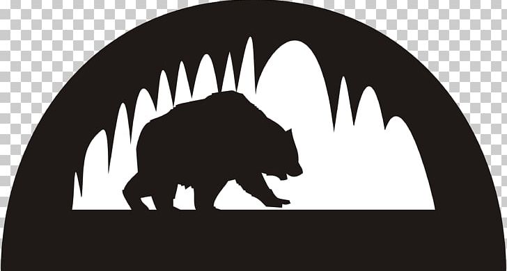 Bear Cave Drawing PNG, Clipart, Animals, Bear, Black, Black And White, Brand Free PNG Download
