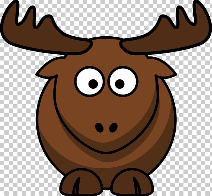 cartoon baby moose face