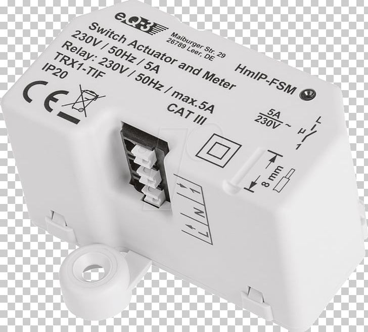 HomeMatic HmIP-FSM16 Switching Actuator Hardware/Electronic EQ-3 AG Electronics Maison Intelligente PNG, Clipart, Actor, Actuator, Computer Hardware, Electronic Component, Electronics Free PNG Download