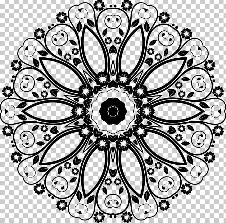 Mandala PNG, Clipart, Bicycle Part, Bicycle Wheel, Bicycle Wheels, Black, Black And White Free PNG Download