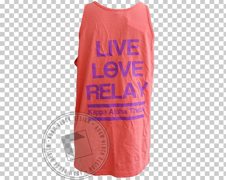 T-shirt Sleeveless Shirt Outerwear Product PNG, Clipart, Orange, Outerwear, Peach, Sleeve, Sleeveless Shirt Free PNG Download