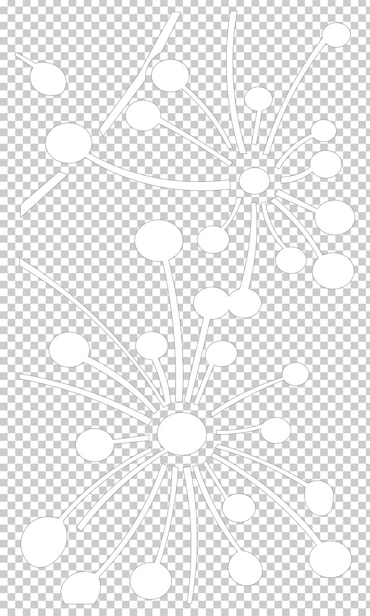 White Line Art Point Font PNG, Clipart, Black And White, Branch, Branching, Circle, Drawing Free PNG Download