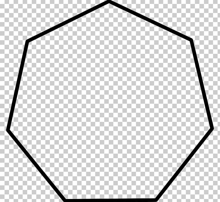 Heptagon Angle Octagon Polygon Nonagon PNG, Clipart, Angle, Area, Black, Black And White, Circle Free PNG Download