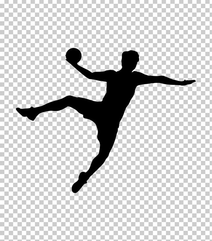 Montpellier Handball Silhouette Sport PNG, Clipart, Arm, Balance, Ballet Dancer, Black And White, Dancer Free PNG Download
