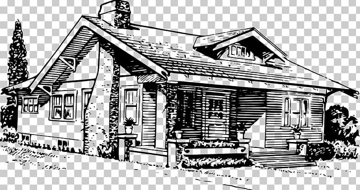 Bungalow Drawing House PNG, Clipart, Black And White, Building, Bungalow, Cottage, Drawing Free PNG Download