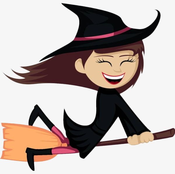 Cartoon Happy Little Witch PNG, Clipart, Broom, Cartoon, Cartoon Clipart, Cartoon  Witch, Design Free PNG Download
