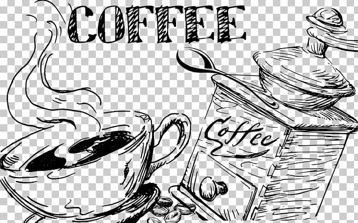 Coffee Cafe Espresso Latte Art Take-out PNG, Clipart, Art, Artwork, Black And White, Calligraphy, Cof Free PNG Download
