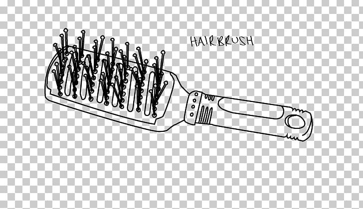 Hairbrush Drawing PNG, Clipart, Auto Part, Beauty Parlour, Black And White, Brush, Cartoon Free PNG Download