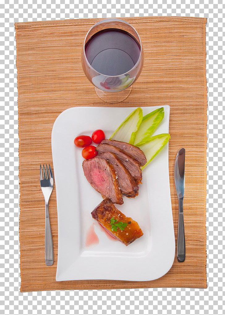 Red Wine Beefsteak Fish Steak Full Breakfast PNG, Clipart, Breakfast, Cooking, Cuisine, Food, Fork Free PNG Download