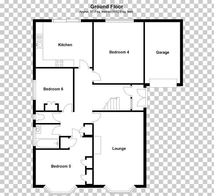 Floor Plan Bungalow Bedroom Living Room PNG, Clipart, Angle, Area, Bedroom, Black And White, Bungalow Free PNG Download