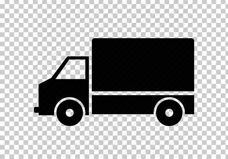 Van Delivery Computer Icons Car Truck PNG, Clipart, Angle, Black, Black And White, Brand, Car Free PNG Download