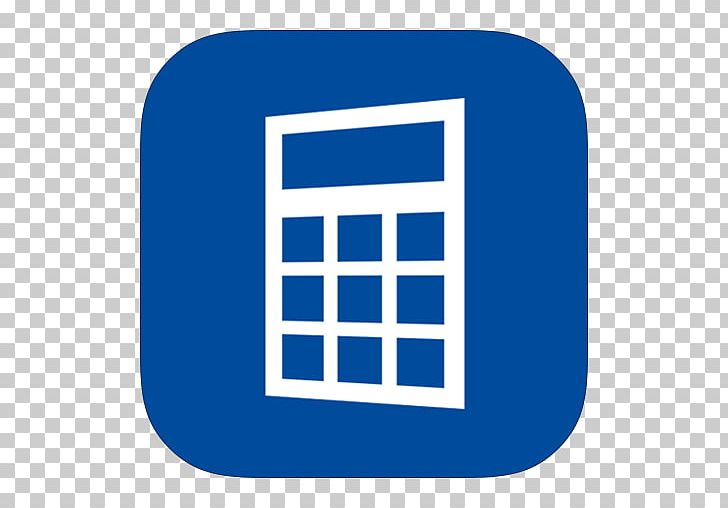 Computer Icons Metro Windows Calculator PNG, Clipart, Area, Blue, Brand, Calculator, Communication Free PNG Download