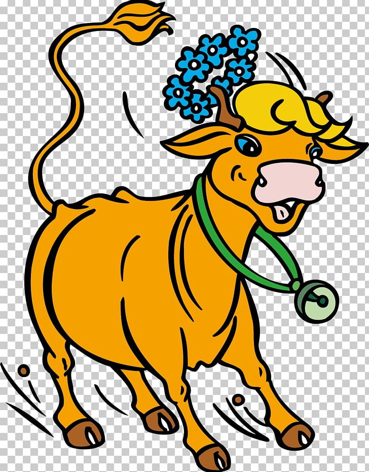 Cartoon Cattle Chinese Zodiac PNG, Clipart, Animal, Animals, Cartoon, Chinese Zodiac, Cow Milk Free PNG Download