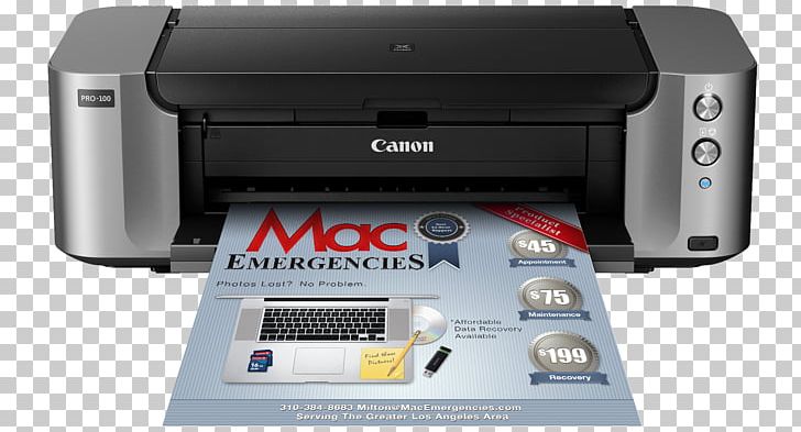 Canon PIXMA PRO-100 Inkjet Printing Printer Photographic Printing PNG, Clipart, Canon, Color, Electronic Device, Electronics, Hardware Free PNG Download