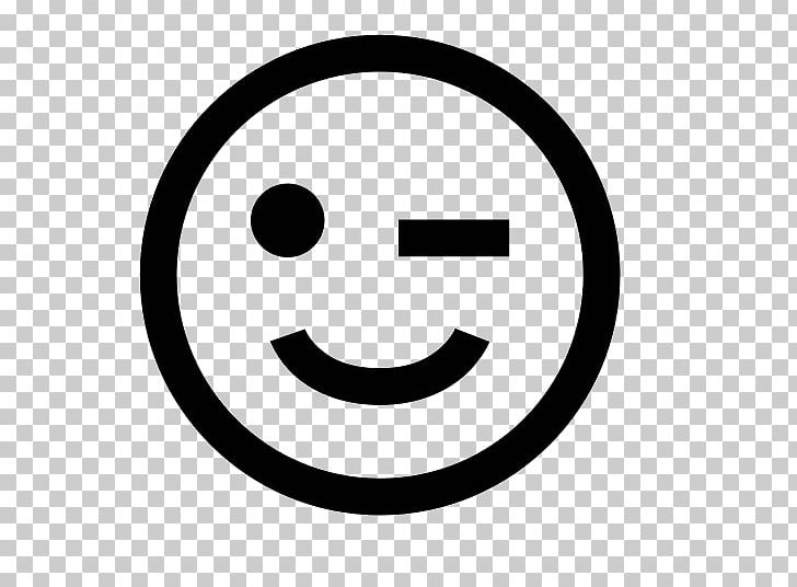 Emoticon Smiley Computer Icons Wink PNG, Clipart, Area, Black And White, Circle, Computer Icons, Desktop Wallpaper Free PNG Download