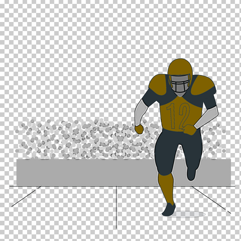 Cartoon Sports Equipment Character Yellow PNG, Clipart, Cartoon, Character, Headgear, Joint, Line Free PNG Download