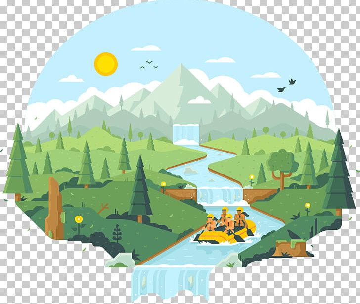 Rafting Whitewater River Art PNG, Clipart, Area, Art, Biome, Character Design, Ecosystem Free PNG Download