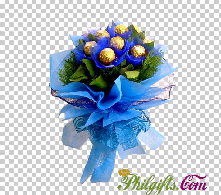 Ferrero Rocher Flower Bouquet Dangwa Flower Market Gift PNG, Clipart, Artificial Flower, Blue, Chocolate, Cut Flowers, Dangwa Flower Market Free PNG Download