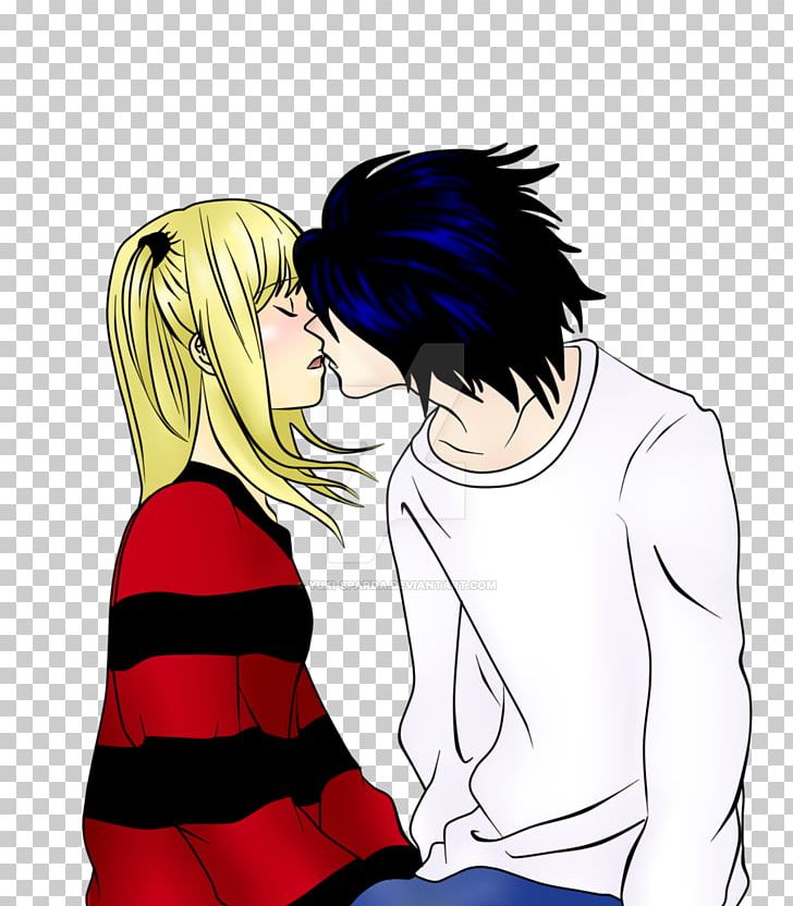 Light Yagami Misa Amane Death Note The Kiss PNG, Clipart, Anime, Arm, Black Hair, Boy, Cartoon Free PNG Download