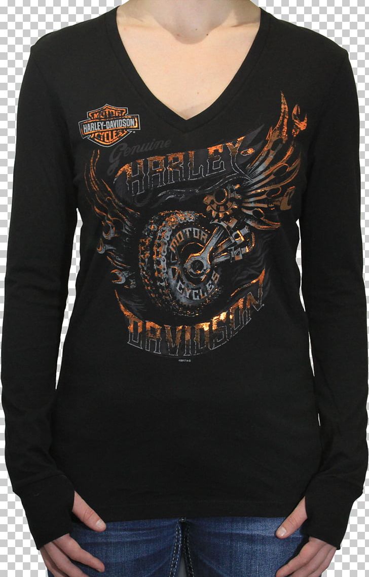 Sleeve T-shirt Sweater Thunder Mountain Harley-Davidson Clothing PNG, Clipart, Black, Bluza, Clothing, Cuff, Harleydavidson Free PNG Download