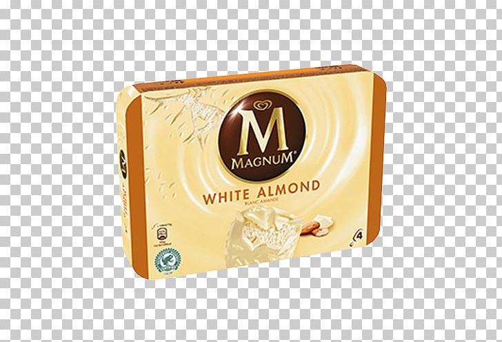 Ice Cream White Chocolate Magnum Almond PNG, Clipart,  Free PNG Download