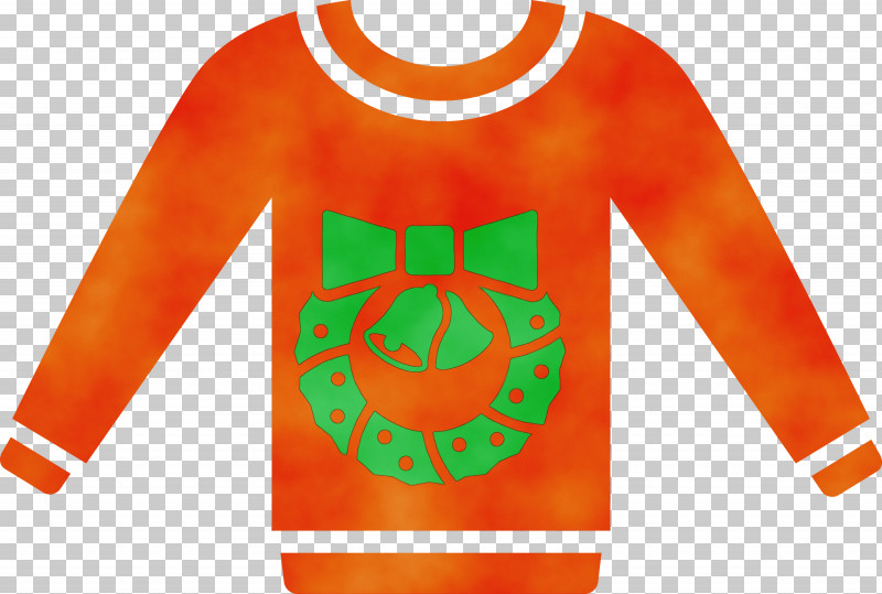 Orange PNG, Clipart, Christmas Sweater, Clothing, Green, Jersey, Longsleeved Tshirt Free PNG Download