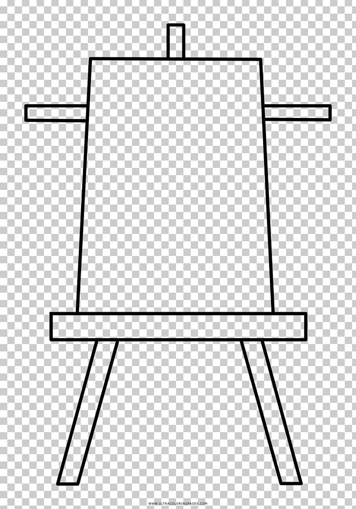 Drawing Easel Black And White Coloring Book PNG, Clipart, Angle, Area, Ausmalbild, Black, Black And White Free PNG Download