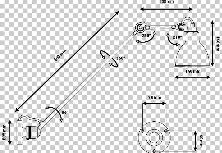 Lampe Gras Lighting DCW EDITIONS PNG, Clipart, Angle, Area, Auto Part, Bakkar, Black And White Free PNG Download