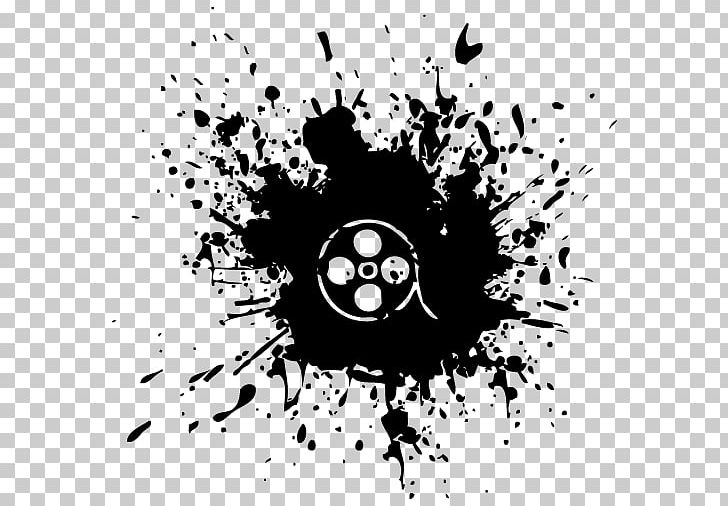 Painting Black And White Splatter Film Art PNG, Clipart, Ampersand, Art, Artwork, Black, Black And White Free PNG Download